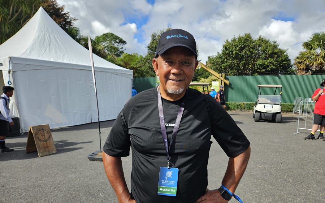 Te Ururoa Flavell at Te Matatini o te Kāhui Maunga.