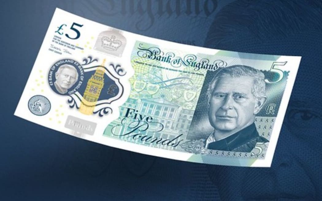New Bank of England 5 pound note featuring King Charles