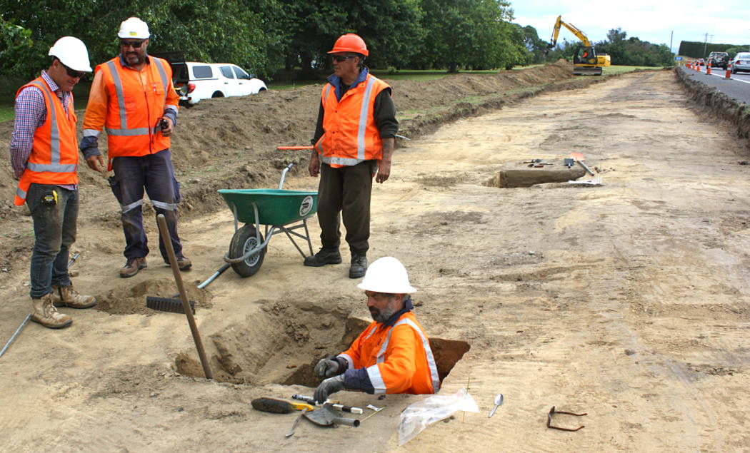 Excavation underway after potential defensive trench from 1800s found near State Highway in Tauranga