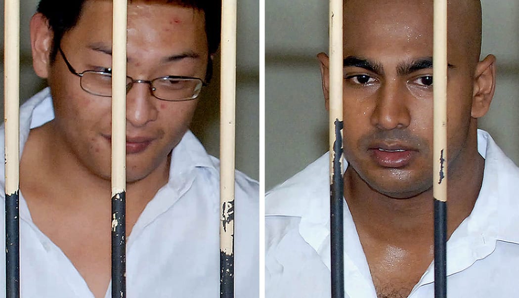 A file photo taken in February 14, 2006 of Australian drug smugglers Andrew Chan (left) and Myuran Sukumaran.
