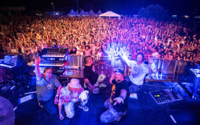 Shapeshifter performing in Whangamatā in 2024