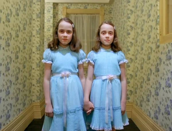 Twin actors in the horror movies the Shining.