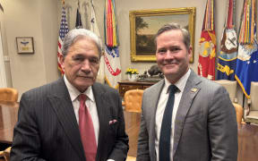 US National Security Advisor Mike Waltz and NZ Foreign Minister Winston Peters.