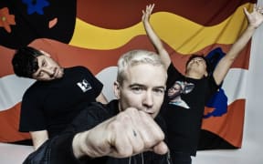 The Avalanches (L-to-R: Tony Di Blasi, Robbie Chater, James Dela Cruz)
