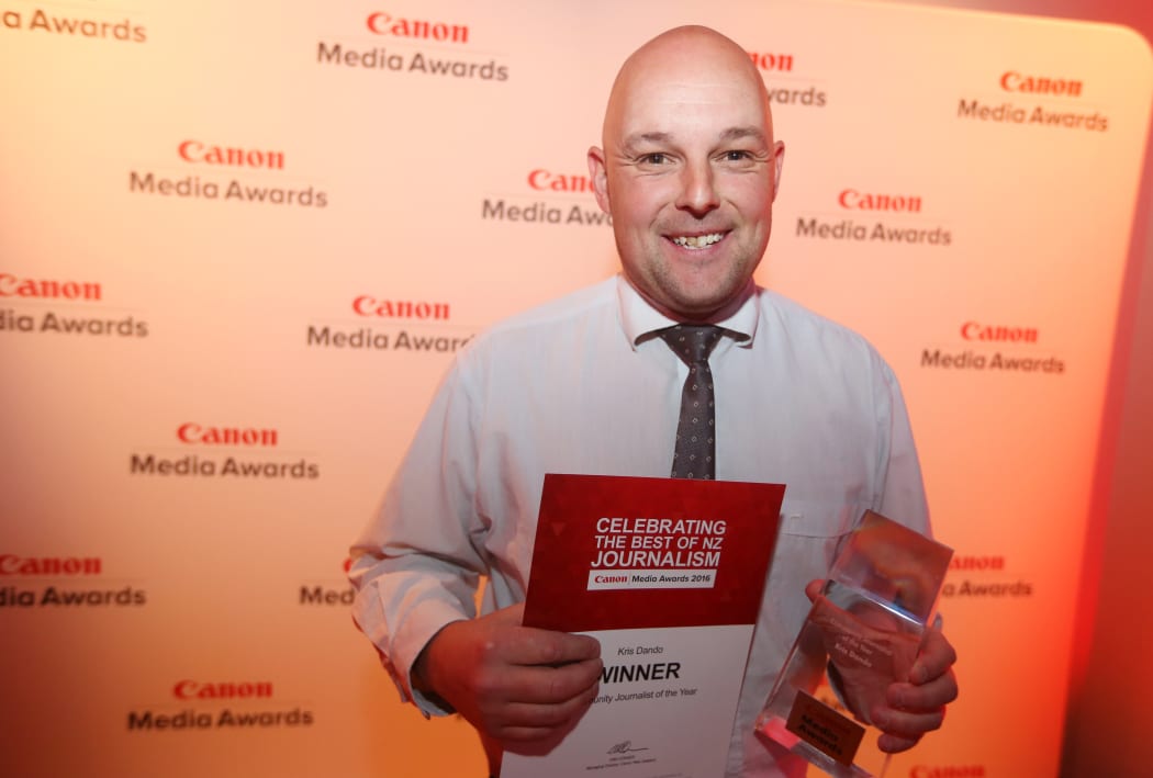 Kris Dando - Community reporter of the Year - Canon Media Awards 2016