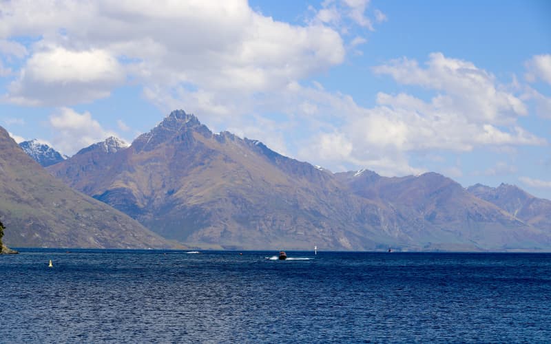 A view over Lake Wakatipu from Queenstown.