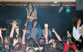 The Datsuns on stage at the Kings Arms in 2002.