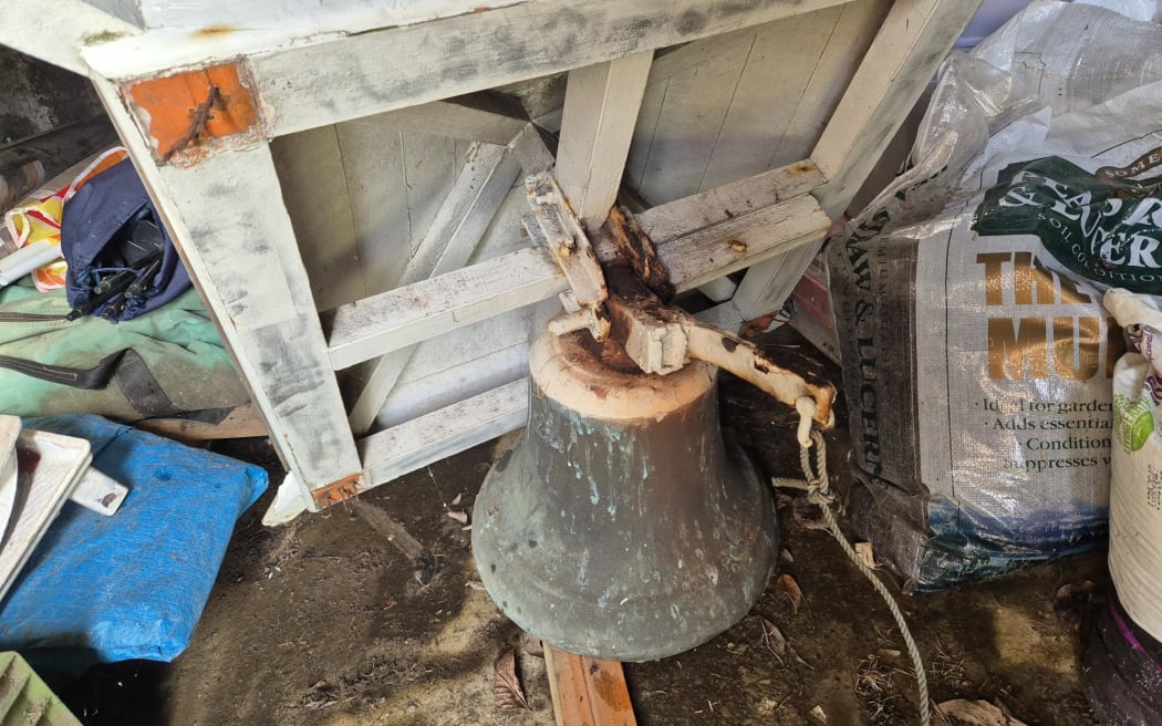 The bell weighs about 1000kg was taken from St Martin's at St Chad's church on Auckland’s Sandringham Rd.