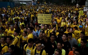 Police estimated 25,000 people participated in Saturday's demonstration, while organisers said 200,000 took part at its peak.