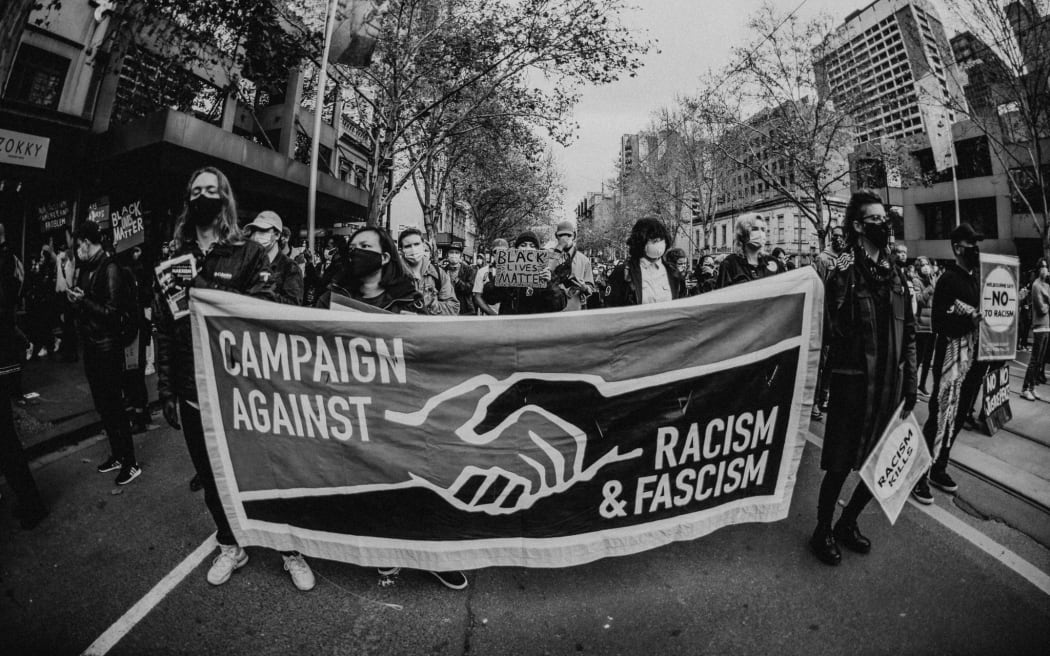 Black Lives Matter march in Melbourne on Saturday 6 June 2020.