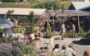 Outside at the Leigh Sawmill Cafe