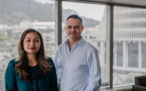 Green Party leaders Marama Davidson and James Shaw.