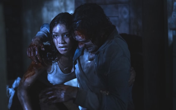 Movie still from the NZ-made horror film The Tank.
