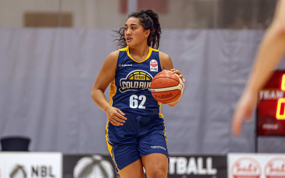 Otago Gold Rush's Teararoa Sopoaga during the 18IN18 Basketball