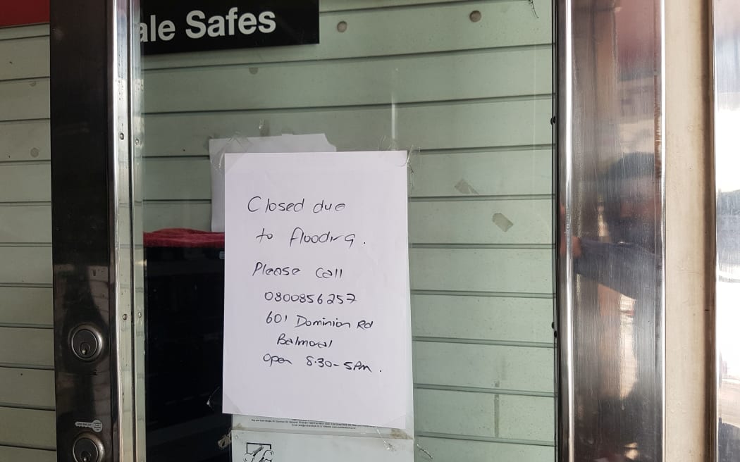 Several local businesses have been closed due to flood damage.