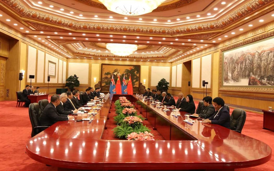Fiji and China hold talks in Beijing, May 2017