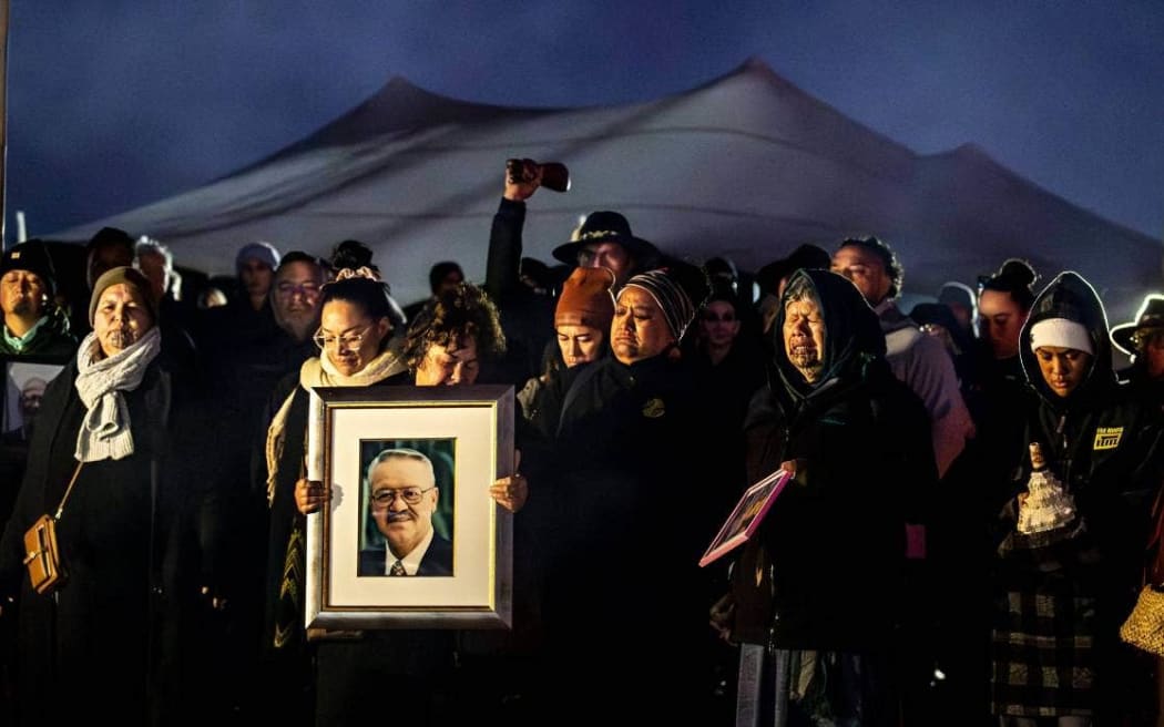 Memories of occupation leader Joe Hawke resonated through the ceremony.
