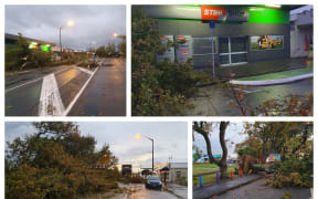 Tornado damaged Oxford Street, Levin 20 May 2022