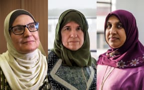 Islamic Women's Council National Co-ordinator Maysoon Salama, Aliya Danzeisen and Anjum Rahman.