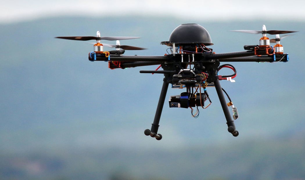 Drone flying