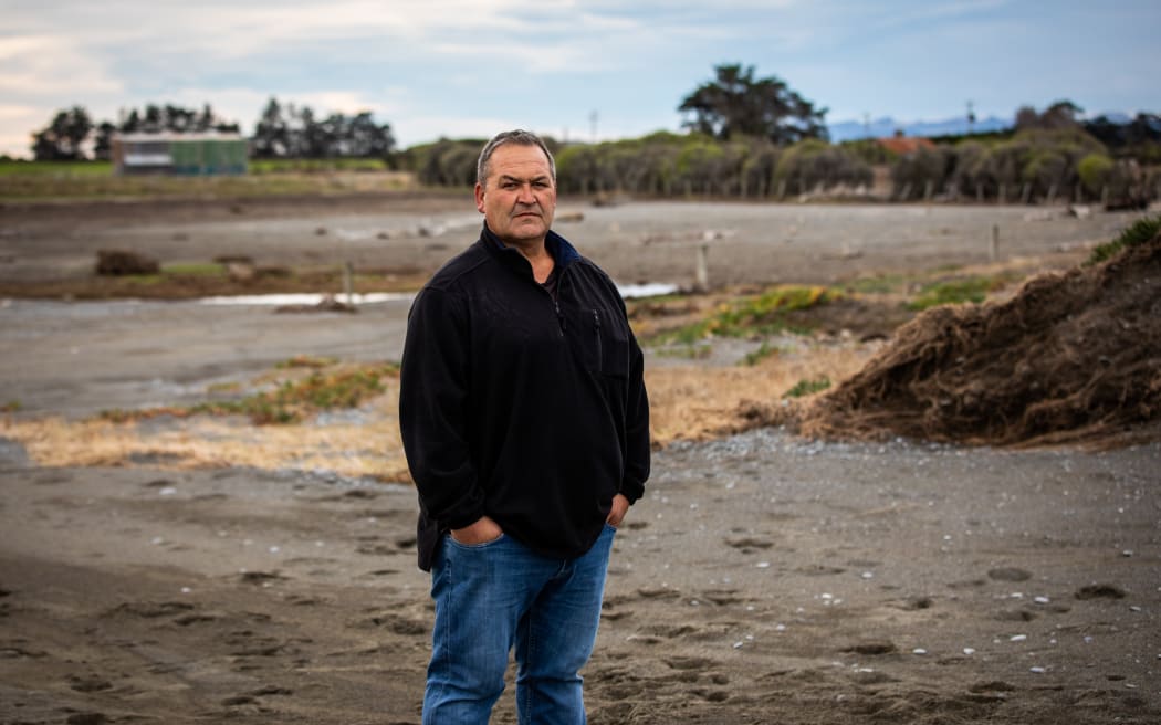 Three quarters of Tim Sanson's 60 acre block is now unusable.