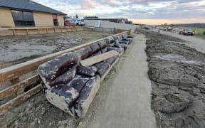 Damage, rubble and carnage left over in Eskdale after Cyclone Gabrielle.