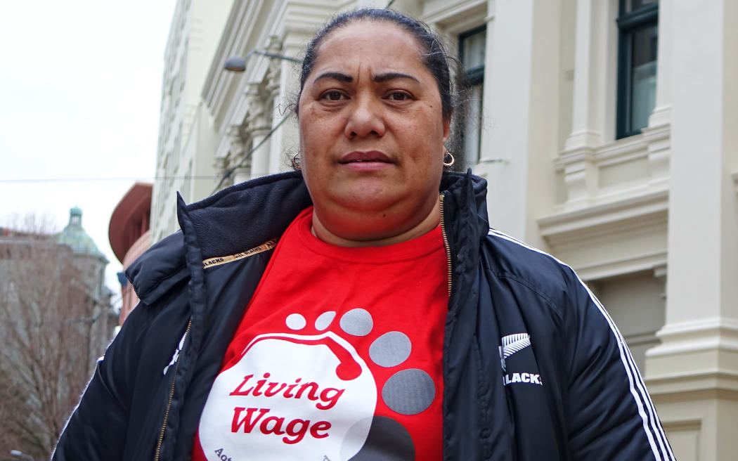 Contracted cleaner, Mele Peaua.