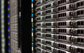 Close up of servers