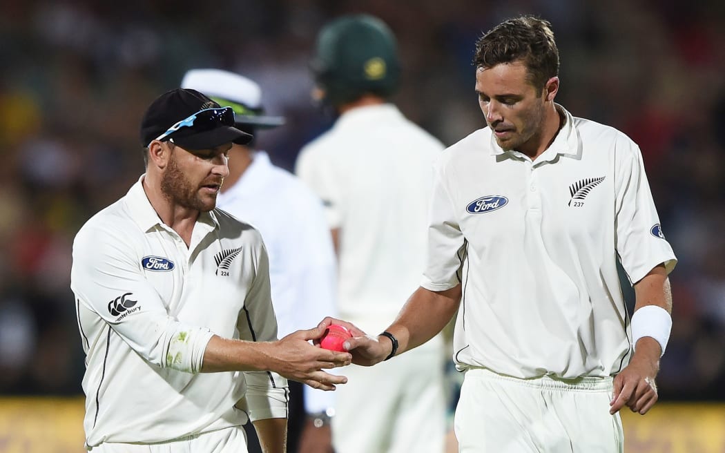 New Zealand played Australia in the first day-night test in 2015.