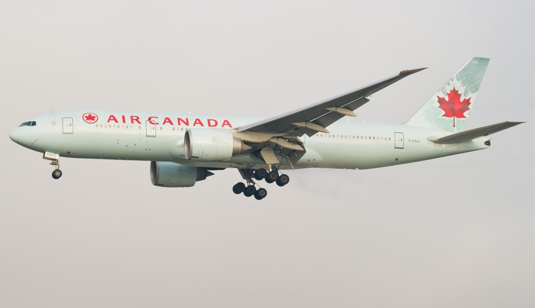 A Boeing 777-200 from the Canadian national airline Air Canada.