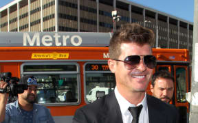US musician Robin Thicke.