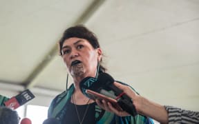 Nanaia Mahuta and a press conference at PIF