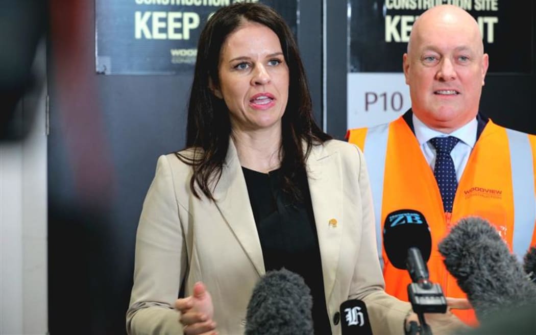 Education Minister Erica Stanford and Prime Minister Christopher Luxon.