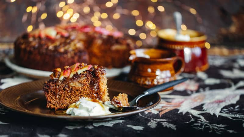 Kūmara and apple sticky toffee pudding - Christall Lowe