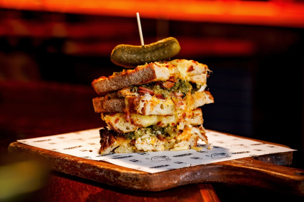 The Great Toastie Challenge: Winner Toast on Green in Newmarket, Auckland. 19 Ausust 2025 Photograph by Babiche Martens. www.babichemartens.com