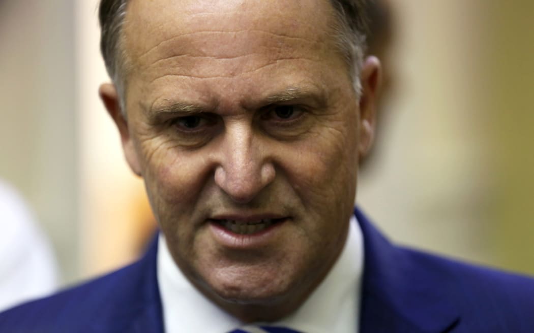 John Key during caucas run 5/5/15