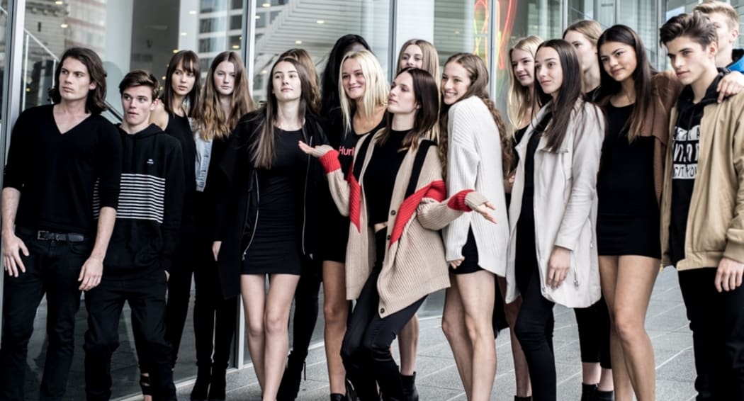 International model Ashleigh Good leads front and centre.