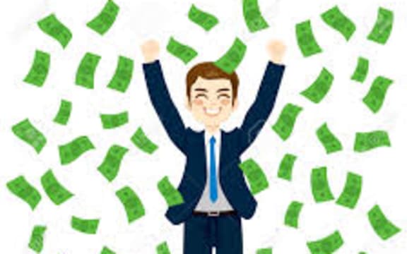 raining money