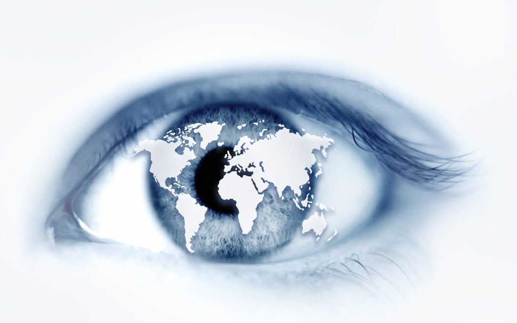 Human eye with world map, illustration. (Photo by ADAM GAULT/SCIENCE PHOTO LIBRARY / AGU / Science Photo Library via AFP)