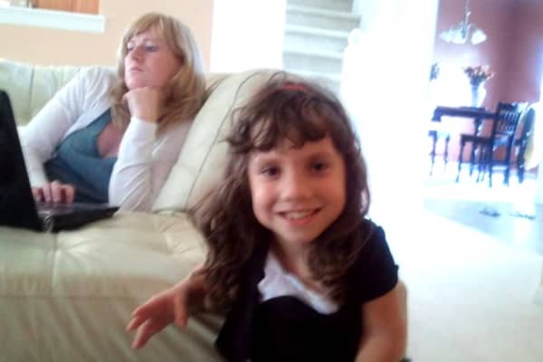 A young Natalia Grace with Kristine while she was living in the Barnett household.