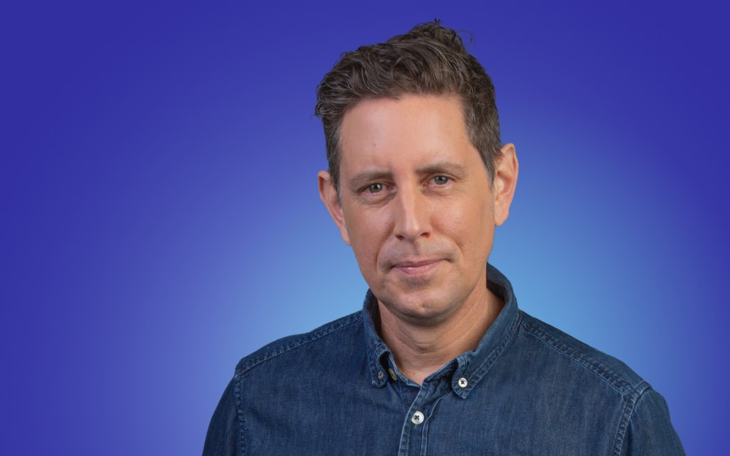Host Wallace Chapman on a soft blue background