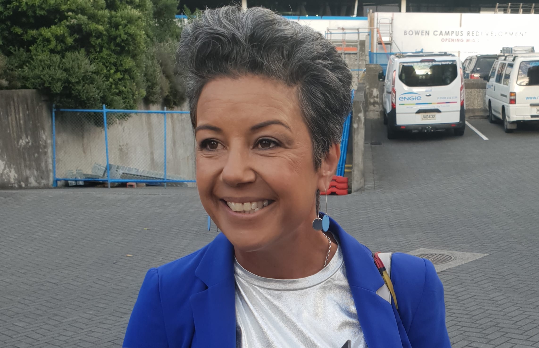 Paula Bennett arrives at Parliament for the first session of 2019. 12 February 2019.