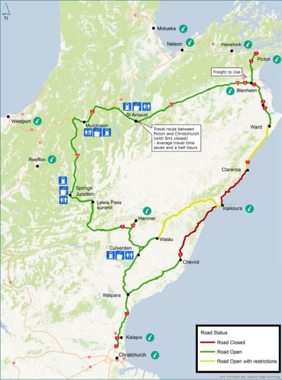 NZTA travel map. More holidaymakers will travel the inland South Island highways this summer than ever before.
