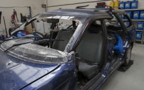 Danielle Oylear managed to steer the station wagon to the side of the road.