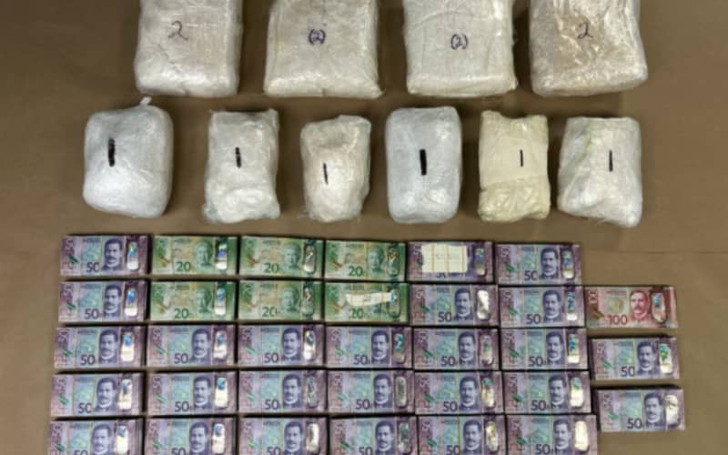 Meth, cash seized from 'transnational organised crime cell' | RNZ