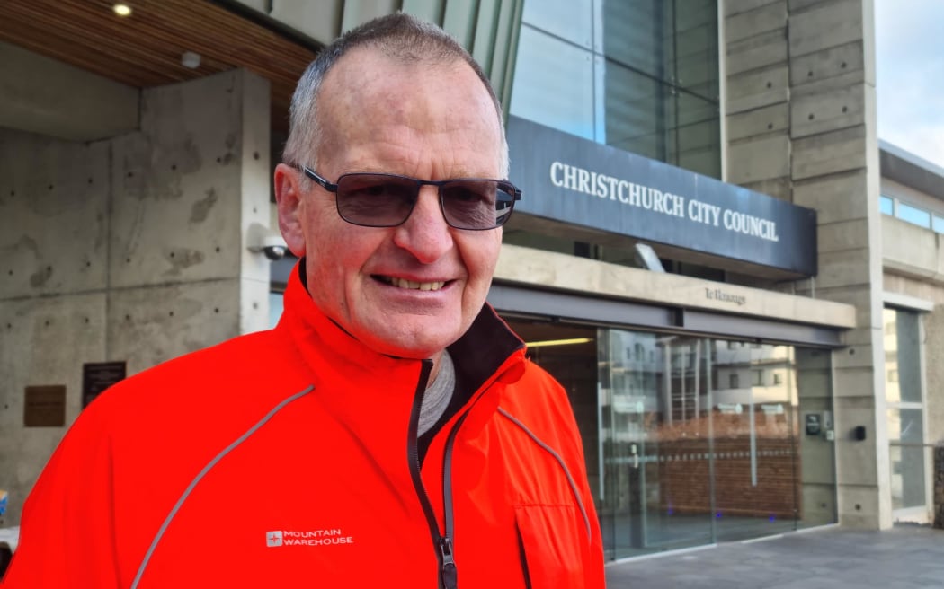 Don Babe, chair of pro-cycling group Spokes Canterbury.