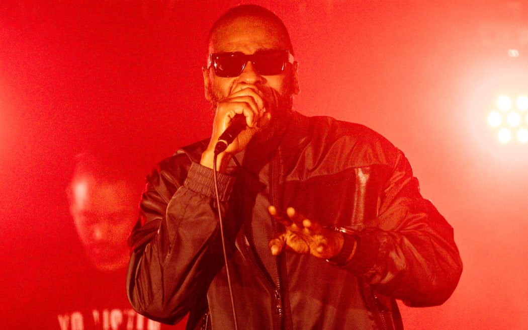 Flowdan performs at the San Fran in Wellington.