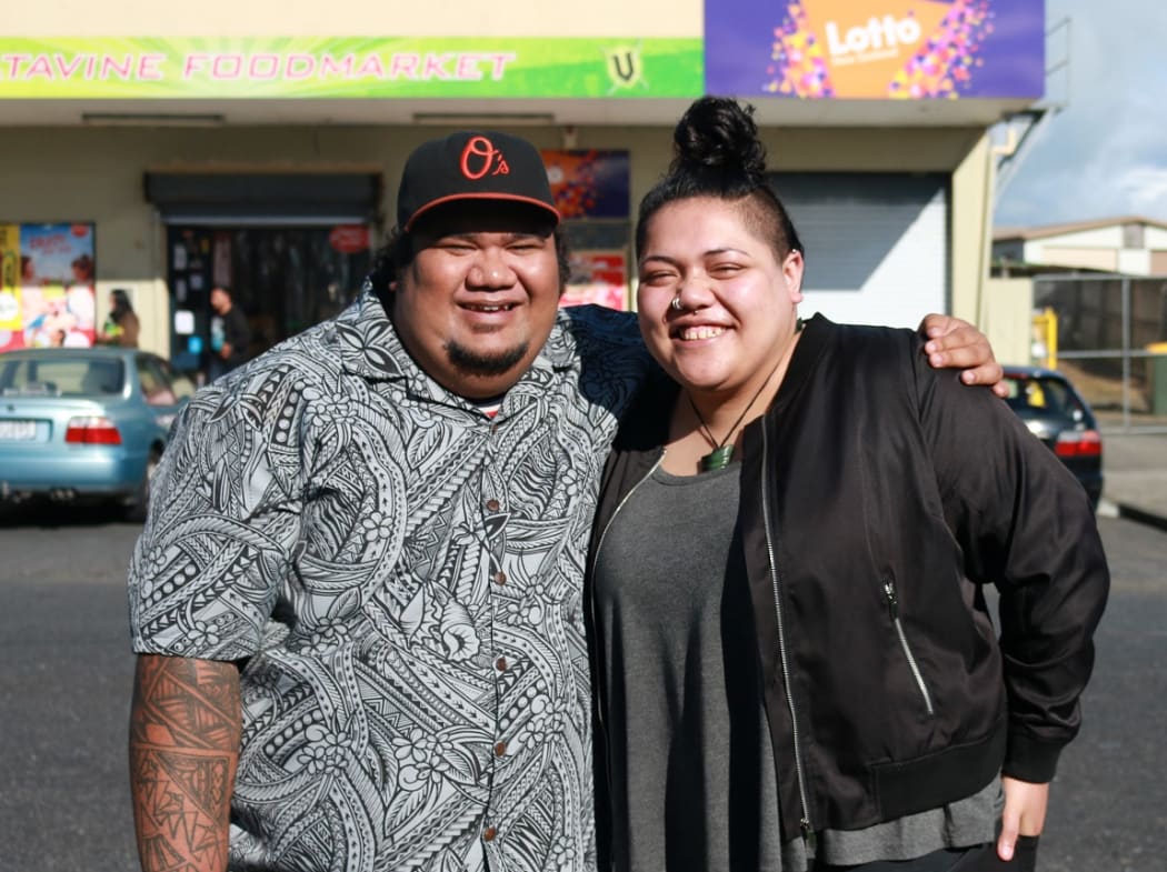 Amberley-Jo Aumua and Samuel Kamu.