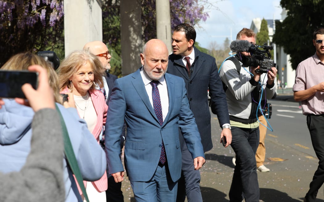 Scenes outside the court, after the verdict in the Philip Polkinghorne trial.