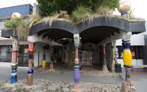 Public toilets designed by Austrian artist Friedensreich Hundertwasser in Kawakawa